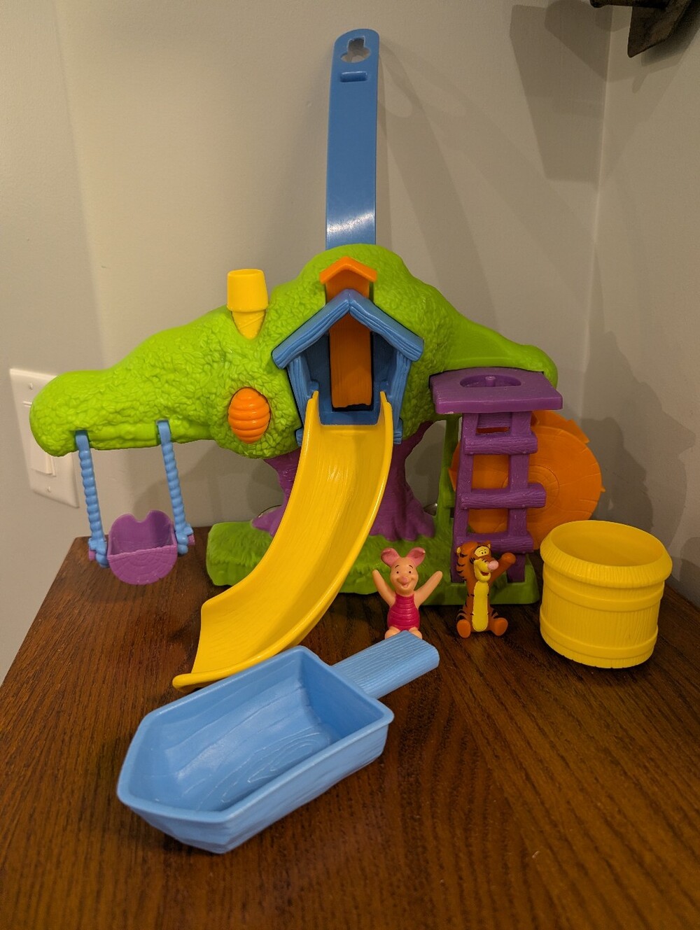 Vintage Winnie The Pooh Fisher Price Splash N Bubble Treehouse bath Toy - Picture 12 of 12